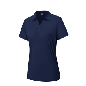 Polo de golf pour femmes, manches courtes, tricoté, respirant, sport décontracté, t-shirt personnalisé, vêtements de sport pour femmes, OEM ODM, vente en gros - Product Image 6