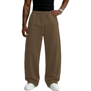 <b>Men</b> Cotton Sweat Pants Straight Leg <b>Trousers</b> Elastic Waist Casual Sports Joggers With Deep Pockets Soft <b>Lounge</b> Bottoms Wholesale - Product Image 6