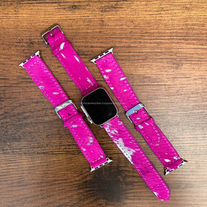 Hot <b>Sale</b> on Metallic Cowhide Top Grain <b>Watch</b> Strap Cowgirl Accessories Western Fashion Custom Manufacturer Wholesale <b>Watch</b> Strap - Product Image 2