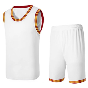 Ensemble d'uniformes de basketball personnalisés, maillots et shorts imprimés, vente en gros, vêtements d'équipe pour adultes, clubs, écoles, OEM, séchage rapide, respirant, 100% - Product Image 5