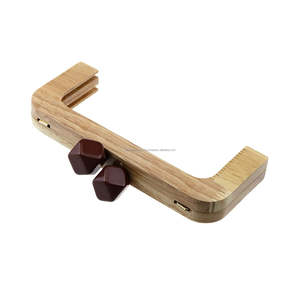 Marco de madera natural de lujo de Falak World Export con mango hecho a mano para bolsas de mano Suministro de accesorios de malla - Product Image 2