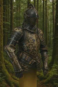 Demi-armure de chevalier médiéval inspirée d'Anton Peffenhauser, costume de guerrier en acier pour bataille ANAS AHMAD - Product Image 5