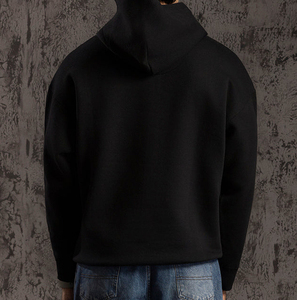 Sweat-shirt à capuche pour homme de qualité supérieure, personnalisé OEM, en mélange de coton, pull-over uni, sweat-shirt d'hiver respirant de qualité supérieure - Product Image 2