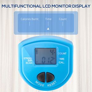 แถบมือจับปรับได้และแถบยางยืดจอ LCD เครื่องออกกำลังกายแบบคาร์ดิโอเครื่องบิดบันไดคล้ายกับเทรนเนอร์รูปไข่ - Product Image 5