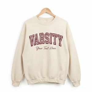 ซื้อเสื้อสเวตเชิ้ตคอกลมโอเวอร์ไซส์สำหรับผู้หญิง สีม่วง พิมพ์ลายตัวอักษร ข้อความสั่งทำได้ ผ้าฝ้ายถัก ใส่ได้ในฤดูใบไม้ร่วง - Product Image 4