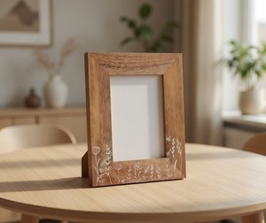 Rustic Style Handmade Eco-Friendly Mango Wood <b>Photo</b> <b>Frame</b> for <b>Photos</b> Artwork Suitable for Tabletop Wall Display Any Room India - Product Image 6
