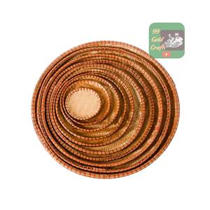Direct Factory Price Bamboo Tray <b>Basket</b> Handmade Natural for USA Home Decor Market Wholesale <b>Cheap</b> Bulk Price Export - Product Image 5