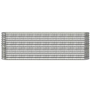 Macetas y jardineras elevadas de acero plateado con recubrimiento en polvo, grandes y duraderas - Product Image 3