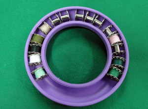 AA0231 Anillo para soporte de bobina |   Anillo de Silicona para Guardar Bobinas para Máquinas de Coser, Estilo Simple y Duradero, Color Morado y Azul - Product Image 5