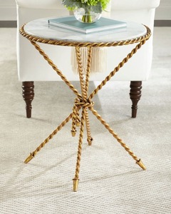 Table d'appoint en métal avec plateau en marbre, meuble de chevet contemporain, cadre géométrique en métal doré, table d'appoint avec plateau en marbre, table de chevet - Product Image 6