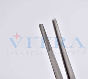 Pinces à dissection robustes de haute qualité 18 cm sans denture - Pinces à tissus lisses en acier inoxydable - Pinces à pansements dentées - Product Image 2