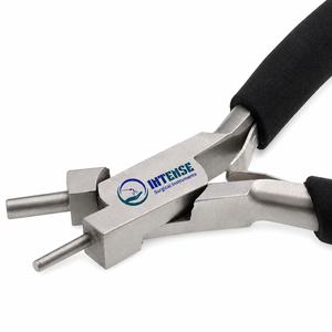 Pince à bec rond professionnel en acier inoxydable pour la fabrication de bijoux, outil de bouclage de fil et de perlage, fabricant OEM ODM - Product Image 1