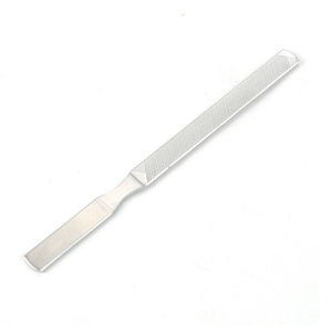Lime à ongles professionnelle double face en acier inoxydable avec double surface - Product Image 2