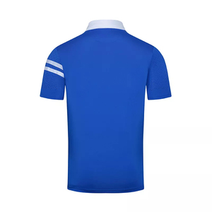 Polo de sport pour homme à manches courtes, coupe ajustée, séchage rapide, en maille, avec impression de motif logo personnalisé, écologique - Product Image 2