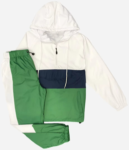 Hiking Windbreaker <b>Jacket</b> <b>Lightweight</b> Waterproof Hooded Outdoor Sports <b>Running</b> / Cycling Windbreaker Tracksuit 2 Piece Set - Product Image 4
