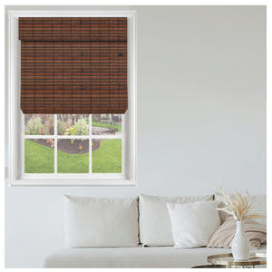 Persianas Romanas de Bambú Decorativas, Inalámbricas, Integradas, de Diseño Natural, para Interiores de Ventanas Francesas Ecológicas, Aptas para Todas las Estaciones - Product Image 1