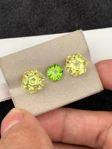 Cuarzo limón natural, peridoto, piedras facetadas amarillas y verdes para la fabricación de joyas, anillos, colgantes, collares, cristal. - Product Image 2