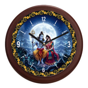 Kamdhenu Cow with Calf Wall Clock Plastic <b>Frame</b> Religious Decor Personalized Gift Set for Mother's Day Christmas Back to School - Product Image 5