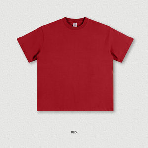 เสื้อยืดโอเวอร์ไซส์ผู้ชายแบบสั่งทำพิเศษ ดีไซน์คอแคบ ผ้าฝ้าย 100% ไซส์พลัส ตัดเย็บขอบเรียบ ไหล่ตก - Product Image 5