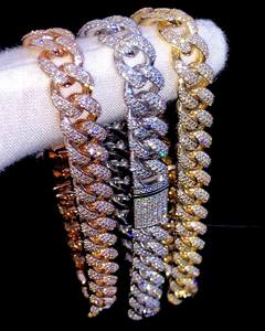 Fully Iced Out VVS Moissanite Gold Plated 925 Silver Cuban Link Trendy Women's <b>Rapper</b> Hip Hop Bracelet Birthday Gift - Product Image 4