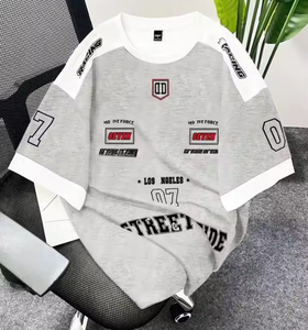 High Quality OEM Wholesale 100% Polyester Short Sleeve Printed T-Shirt American Football Jersey Custom Logo Summer Breathable - Product Image 2