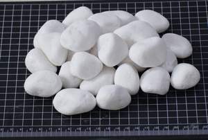 Cailloux de marbre blanc de luxe Pierres naturelles décoratives pour les espaces extérieurs, les cours et les améliorations paysagères - Product Image 6