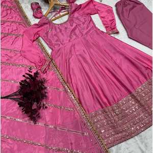 Vestido de fiesta de diseñador para mujer con Conjunto elegante de Dupatta - Product Image 5