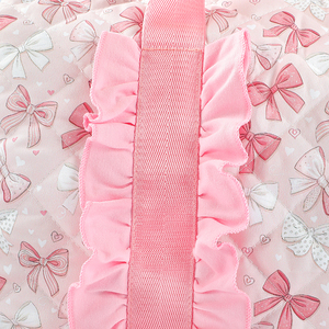 Factory Wholesale Low Moq Custom Quilting Bags Kids Toddler Cute School Bag New Fashion Floral Bow Printed Quilted <b>Backpacks</b> - Product Image 3