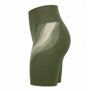 Shorts de sport élégants pour femmes, taille haute, tissu respirant, pour fitness, course à pied, yoga et entraînement - Product Image 2