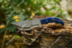 มีดล่าสัตว์และตั้งแคมป์คุณภาพสูง ด้ามจับเหล็กดามัสกัสตีขึ้นรูปด้วยมือ ปรับแต่งได้ รองรับ OEM/ODM ขายส่ง MOQ ต่ำ - Product Image 5