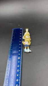 Colgante de Lujo Unisex de Plata 925 con Moissanita Multicolor y Personajes de Dibujos Animados 3D, Estilo Hip Hop, Joyería Iced para Fiesta, Bling de Rapero - Product Image 4