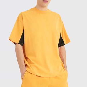 Ensemble décontracté d'été pour hommes, respirant, personnalisé, t-shirt et short, 100% coton, délavé à l'acide, ensemble deux pièces pour hommes - Product Image 4