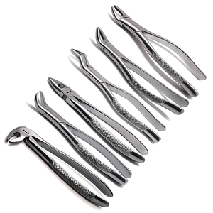 Ensemble de forceps d'extraction dentaire professionnels en acier inoxydable, kit d'instruments chirurgicaux pour l'extraction des dents supérieures et inférieures - Product Image 3