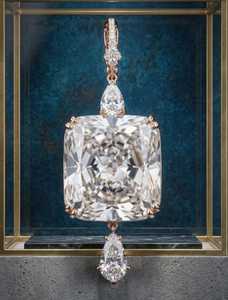 Pendentif de luxe pour femme en or 14 carats, diamant de laboratoire taille coussin 45-50 carats, certifié IGI, idéal pour mariage ou cadeau de fête - Product Image 2