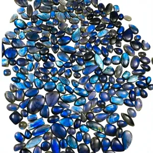Meilleure Qualité FAIJAN GEMS Cabochon de Labradorite Bleue Pierre Précieuse Naturelle du Rajasthan pour la Fabrication de Bijoux, Artisanat en Cristal et Décoration - Product Image 3