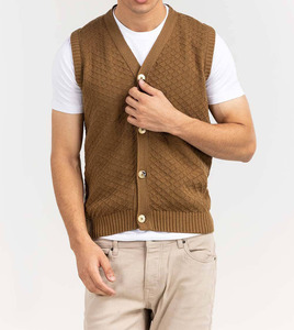 Pull en tricot respirant à manches longues pour homme, en laine/acrylique, couleur unie, personnalisable (couleur et logo) - Product Image 4