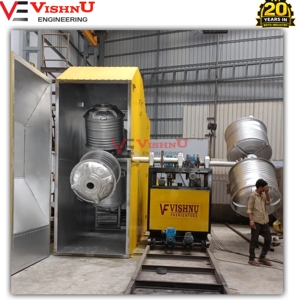 เครื่องโรโตโมลดิ้งแบบสองแขนสองแกนสำหรับผลิตพาเลทและคอนเทนเนอร์พลาสติก - Product Image 3