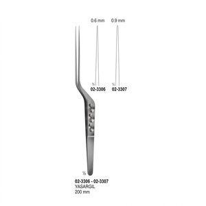 Yasargil Bayonet Forceps 200mm <b>Neurosurgery</b> Micro Surgical <b>Instruments</b> Stainless Steel Precision - Product Image 1