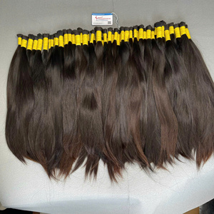 Vrais cheveux naturels bruts non traités, lisses et en vrac, cheveux de bébé, donneur unique, aspect naturel, de très haute qualité, prêt à être expédié - Product Image 1