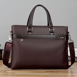 Maletín de Cuero PU Personalizado, Bolso de Mano Ejecutivo para Hombre, Bolsa para Archivos de Gran Capacidad, Bolsa de Hombro para Computadora - Product Image 2