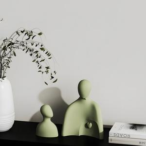 Molde de Silicona para Velas de Aromaterapia con Diseño de Abrazo Familiar de Padres e Hijos - Product Image 3