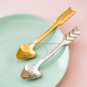 Mini Stainless Steel Cupid Arrow Letter <b>Print</b> Heart Tea Spoon Party-Style Silver Gold Metal Tableware for <b>Coffee</b> Tea Desserts - Product Image 6