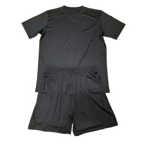 Ensemble de maillot de football vert pour homme, manches courtes, polyester respirant, col rond, short à taille élastique, coupe régulière, toutes saisons - Product Image 5