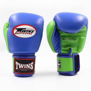 Oem Personalized Custom Twins Sparring Gloves Kickboxing Competition Blue Green Twins Pro Punching Gloves <b>Strap</b> Closure Gloves - Product Image 2