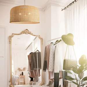 Lámpara Colgante de Diseño Creativo Retro Simple, Lámpara de Mimbre de Bambú, Lámparas Colgantes Modernas para Instalación en el Techo de la Sala de Estar - Product Image 3