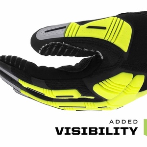 Guantes Mecánicos de Cuero Sintético Amara, Compatibles con Pantalla Táctil, Transpirables, con Protección Contra Impactos, Fluorescentes - Product Image 3