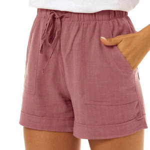 Shorts décontractés d'été taille haute pour femmes, vente chaude, en gros, pas chers, sur mesure, légers - Product Image 3