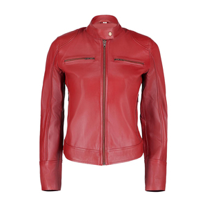 Blouson Bomber Moto Unisexe Slim en Cuir Véritable Grande Taille Respirant Hiver Personnalisable Fermeture Éclair OEM - Product Image 4