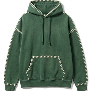 Sudadera con Capucha de Invierno Gruesa 100% Poliéster con Diseño Multitono, Bordado, Estampado Digital y Costuras en Contraste - Product Image 2