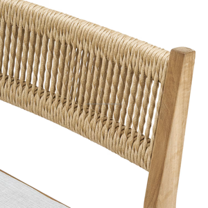 Teak Wood Outdoor Garden Set 4 Seater Contemporary Style Weather Resistant Furniture for Patio Balcony Courtyard - Product Image 4
